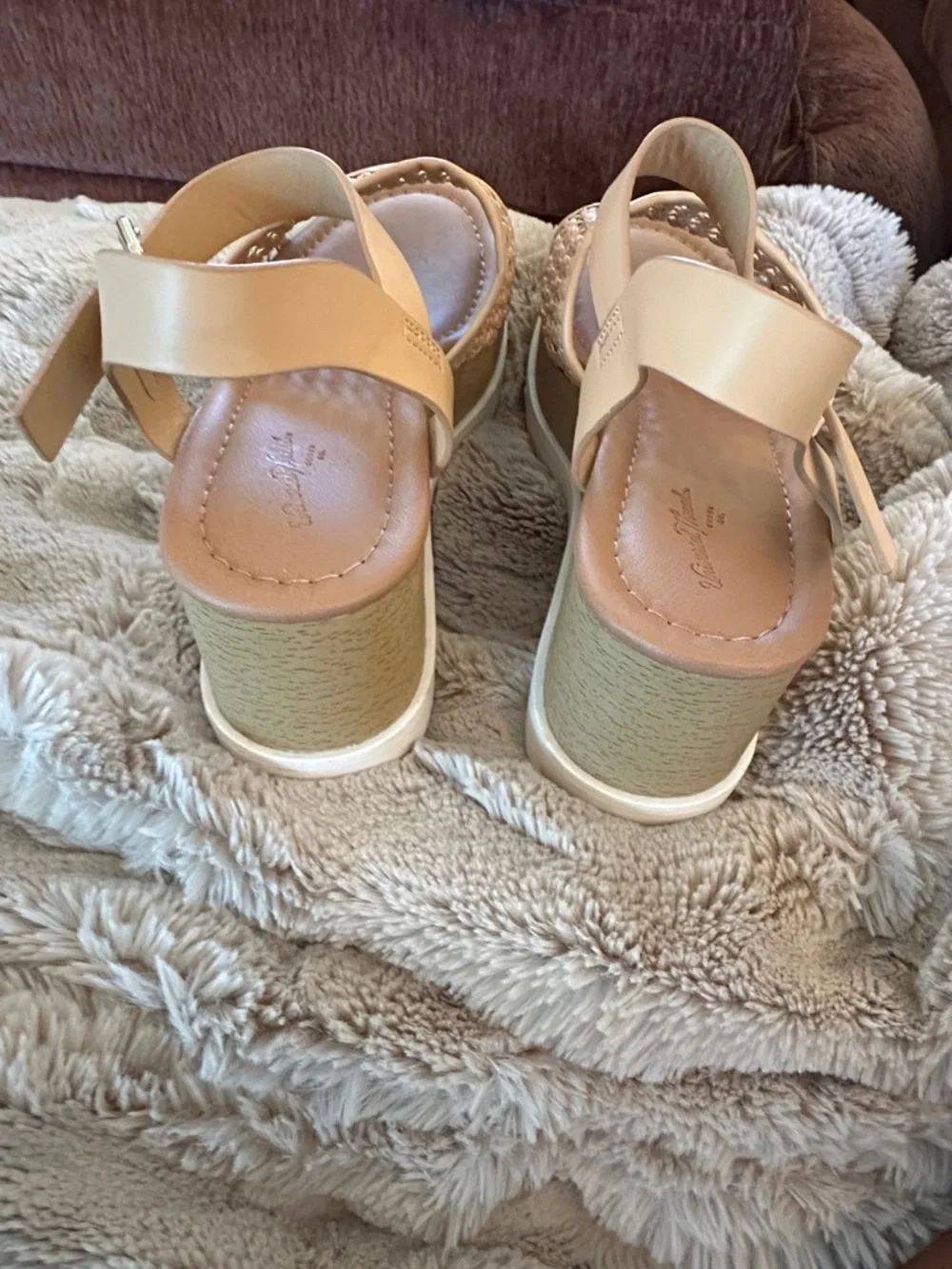 Target Beige Woven Slingback Sandals